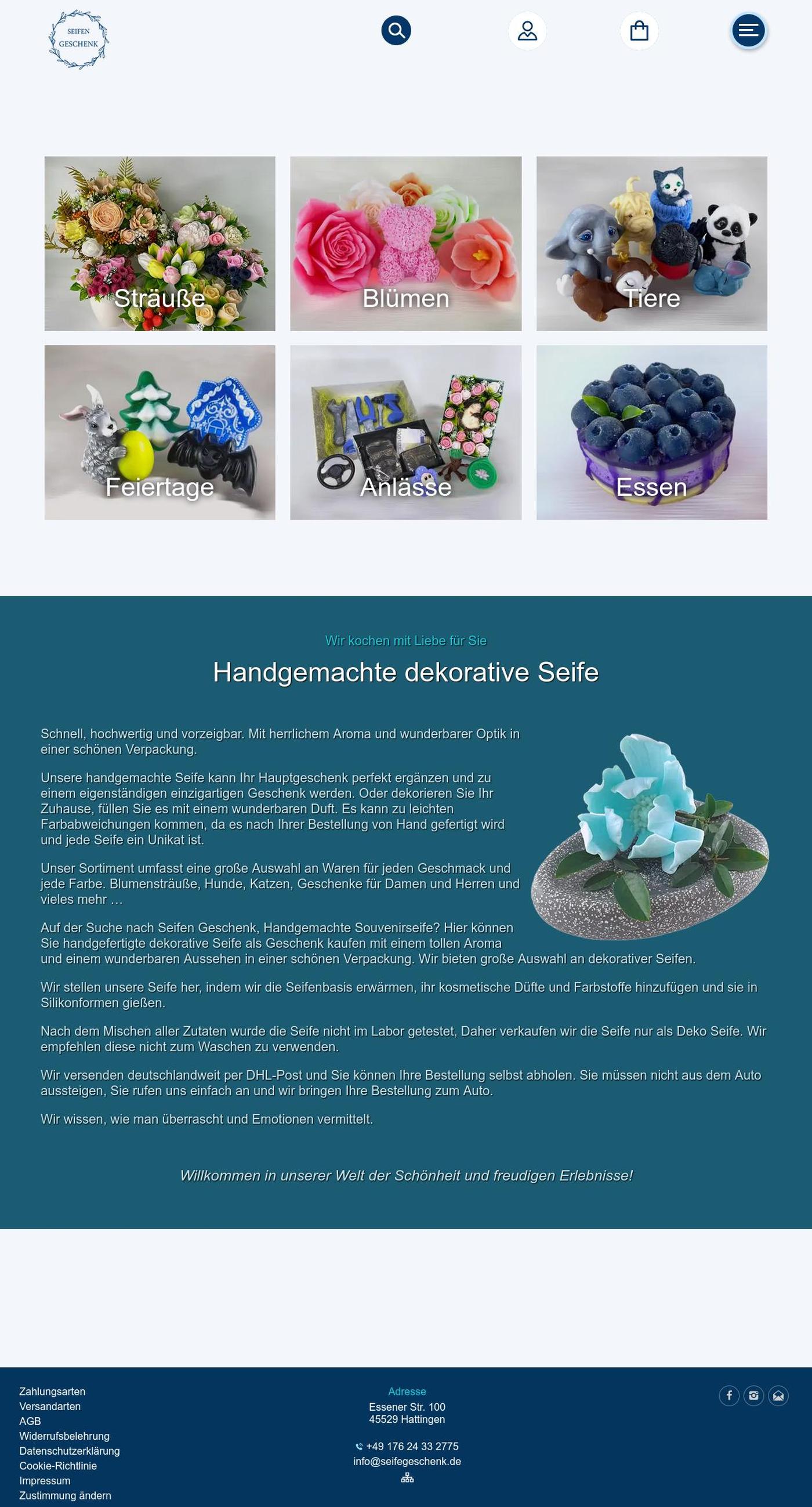 Интернет магазин Seifen Geschenk