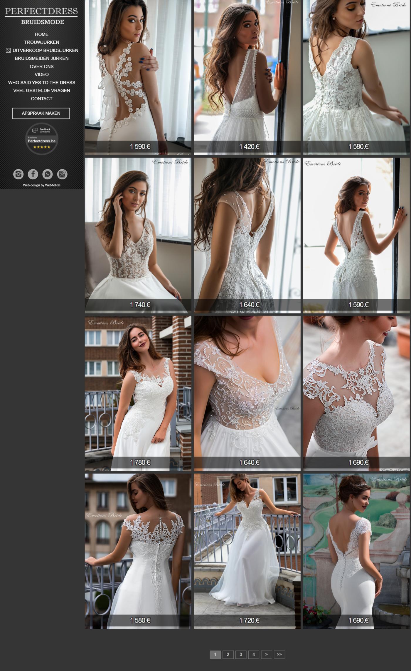 Сайт-каталог для студии «PERFECTDRESS»